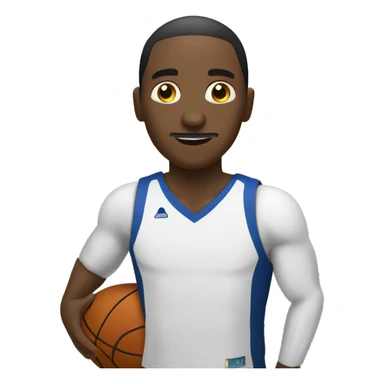 una persona con discapacidad visual, jugando basket  sticker