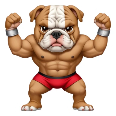 Bulldog wearing Jordan’s and looking gangster sticker