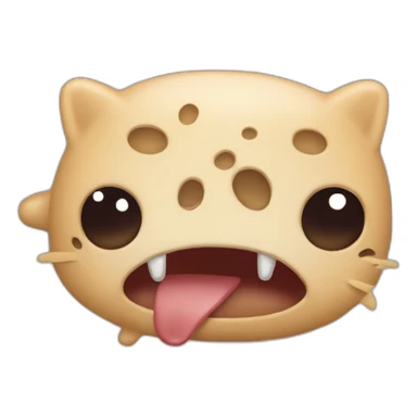 Chat mange crocette sticker