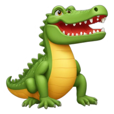 red crocodile with akimbo sticker