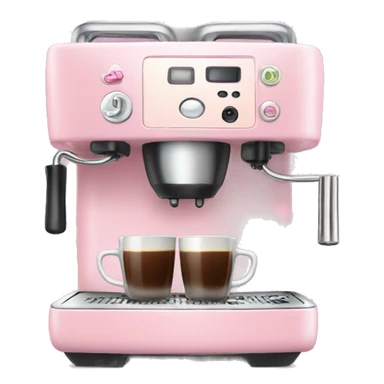 Light Pink coffee machine  sticker