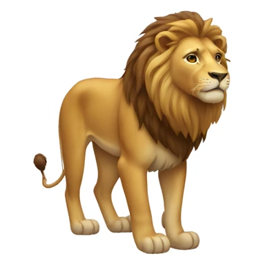 A lion whole body sticker