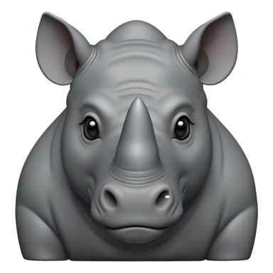 cinematic-noble--rhinoceros-portrait-emoji,slate-grey-hide--poised-and-regal,-with-a-massive,-powerful-build-and-a-thick, -deep-set-soulful-piercing-eyes,-simplified-yet-sharp-and-sophisticated-features,-highly-detailed,-large-black-eyes, zoomed out showing shoulders sticker