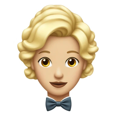 coquette blonde with papion sticker