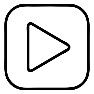 outlined play button icon sticker