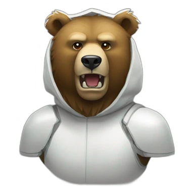 Russia battle bear sticker