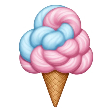 Create a cotton candy emoji without a face sticker