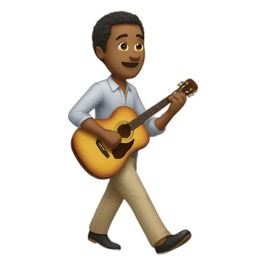 A man plays once a foot  sticker