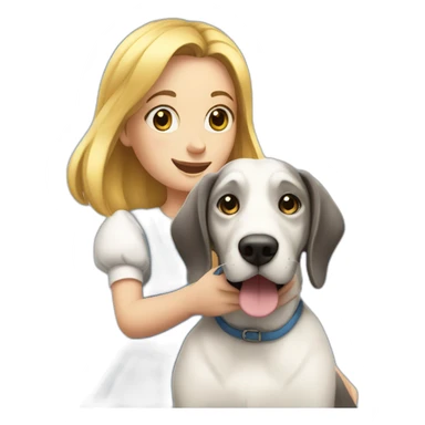 alice and a dog sticker