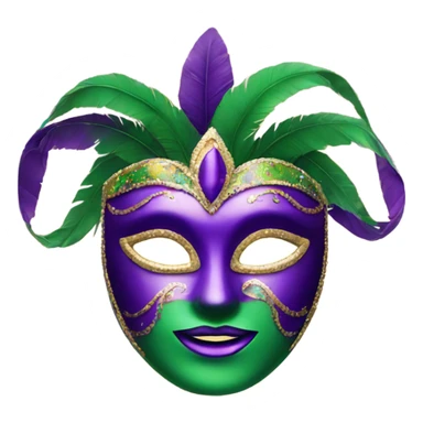 Mardi Gras mask sticker