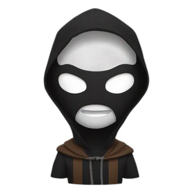 venom wearing monk hood sticker