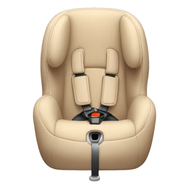 Beige baby car seat sticker