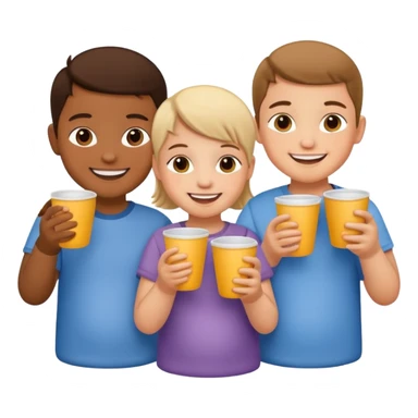 Babies Holding Cups sticker