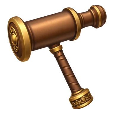 Judgement hammer sticker