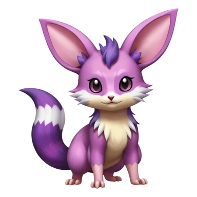 Shiny Furret-Espeon-Furret-Noibat-Noivern-Hybrid (Full body) sticker