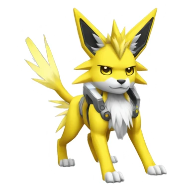Renamon-Jolteon-Zeraora-mecha full body sticker