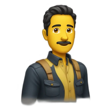 Hombre amarillo  sticker