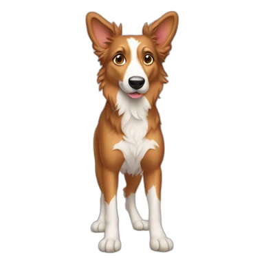 Berger australien avec des chaussures  sticker