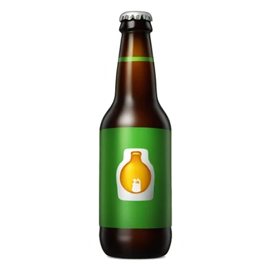 Simple beer bottle with "XXX" on the logo sticker