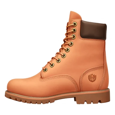 Peach colored timberlands sticker
