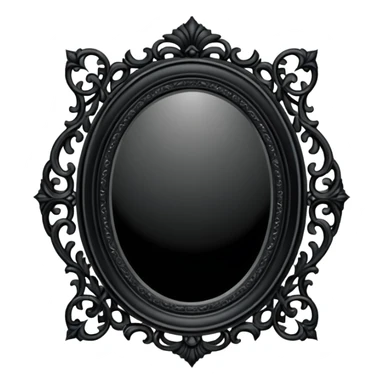 goth mirror sticker