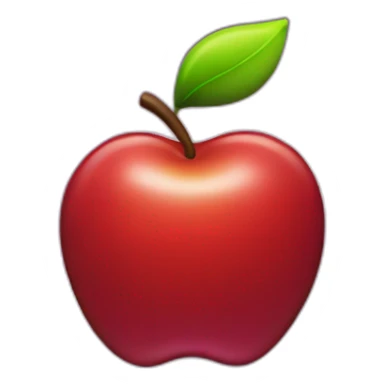 red Apple Music logo in space sticker