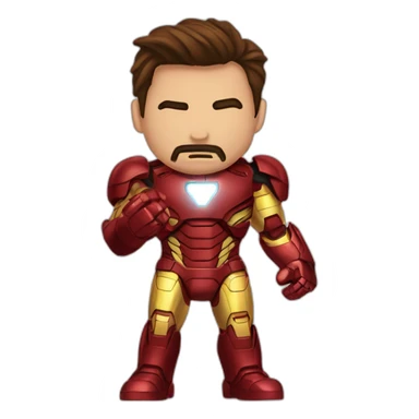Iron-man qui dort sticker