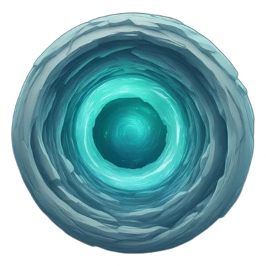 vortex portal bluen and reen sticker