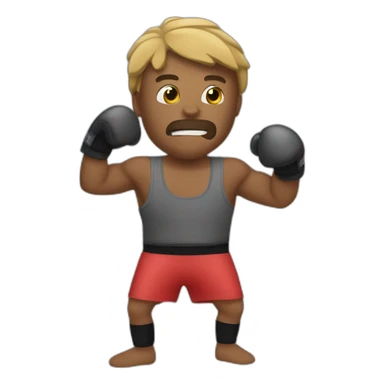 Mec qui fait de la boxe  sticker