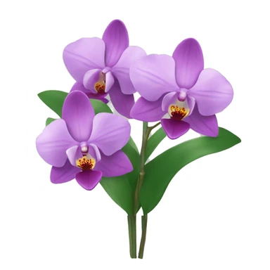 orchid bouquet sticker