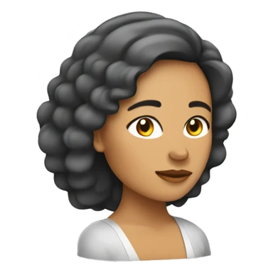 Mujer de cabello corto dormida sticker