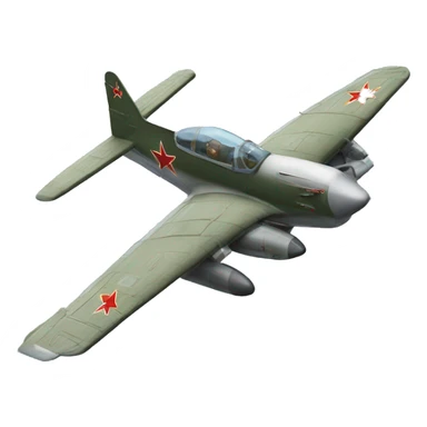 Yak-3 fighter plane sticker