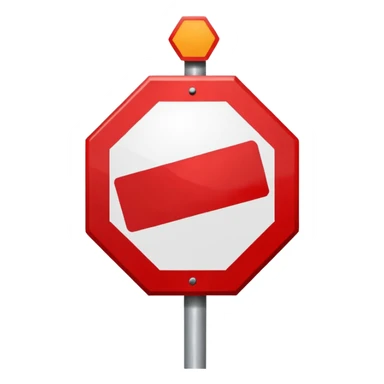 Stop sign sticker
