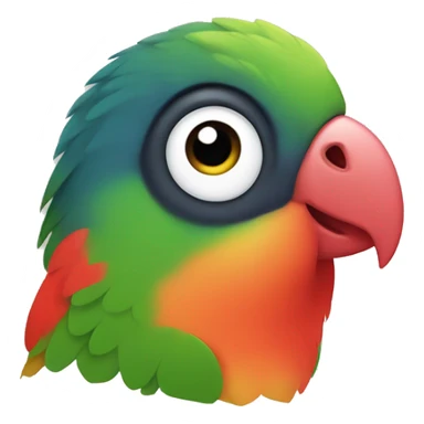 The lovebird parrot sticker