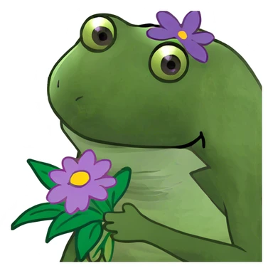 Purple flower bouquet  sticker