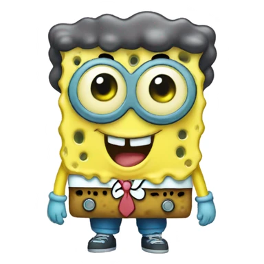 cute baby sponge bob sticker