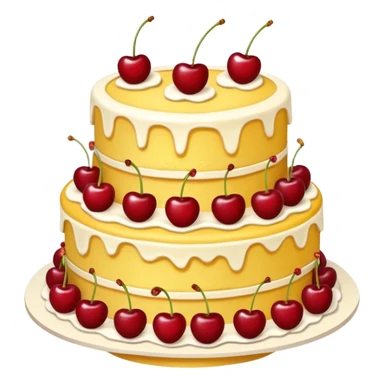 a-big-three-tiered-yellow-cake-with-some add ons sticker
