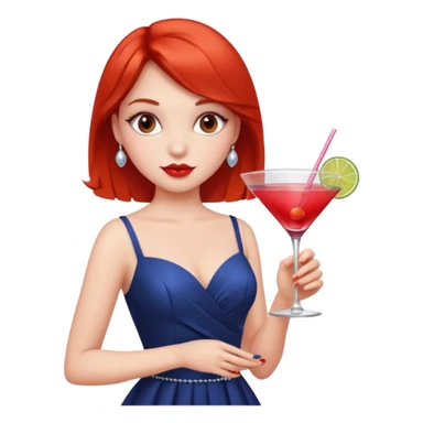 girl getting drunk sticker