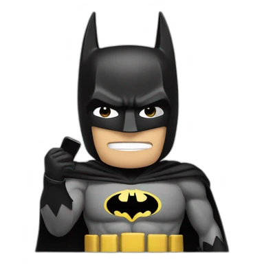 batman holding phone to camera sticker