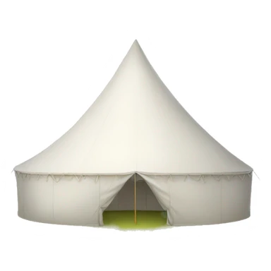 big white tent closed sticker