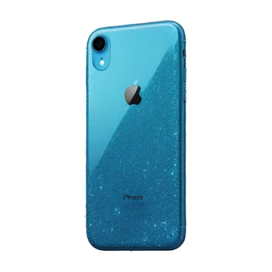 Glitter blue iPhone XR sticker