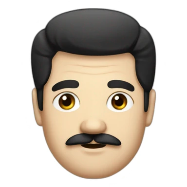 German dictator with black hair and square mustache sticker