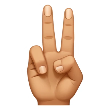 Three fingers up  sticker