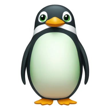 green pinguin sticker