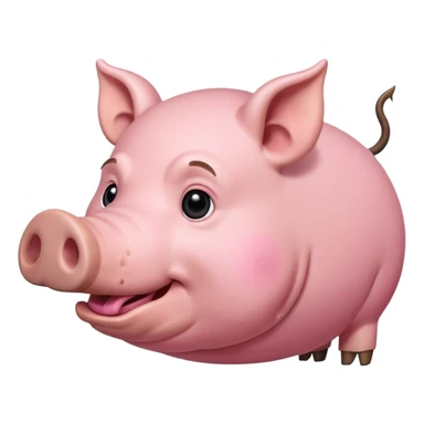 horns pig sticker