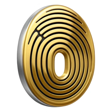 I want a logo that shows that you can create your own digital fingerprint, so that the logo is a fingerprint, but in a futuristic and professional way, and it looks very elegant, using colors that make it look like it belongs to the wealthy.I want it to be 3D. sticker