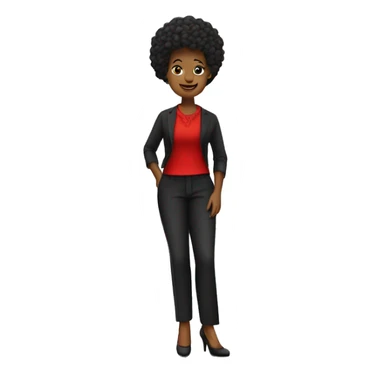 Unos tacones negros con la suela roja sticker