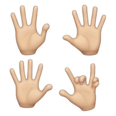 hand with too many fingers sticker