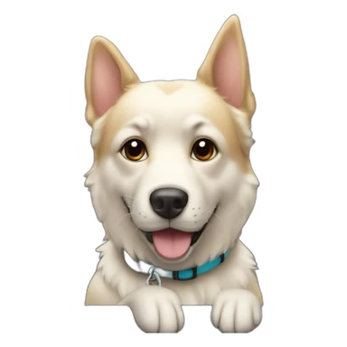 chien en voiture electrique sticker