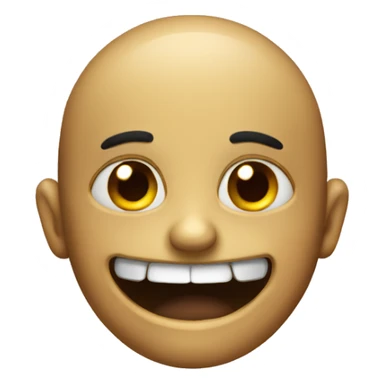 Creepy smiling emoji basic  sticker